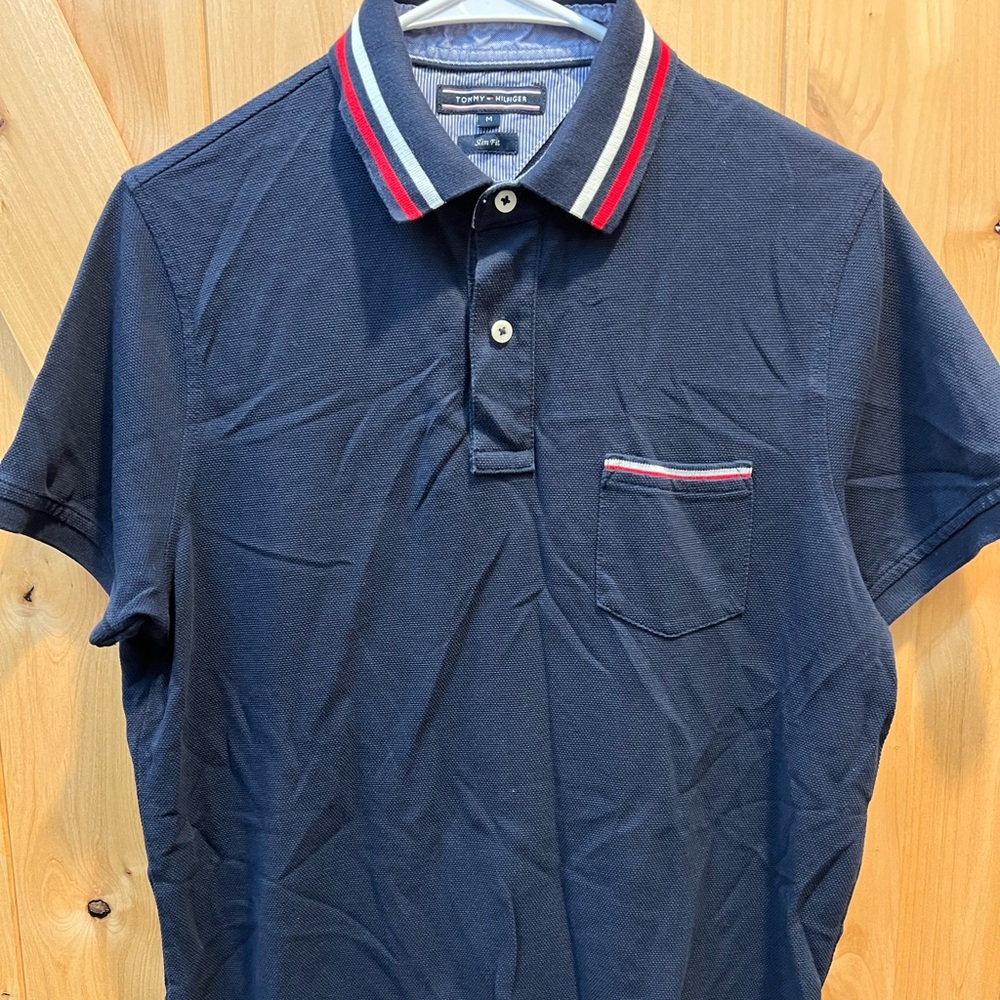 Tommy Hilfiger Navy Blue Polo Shirt